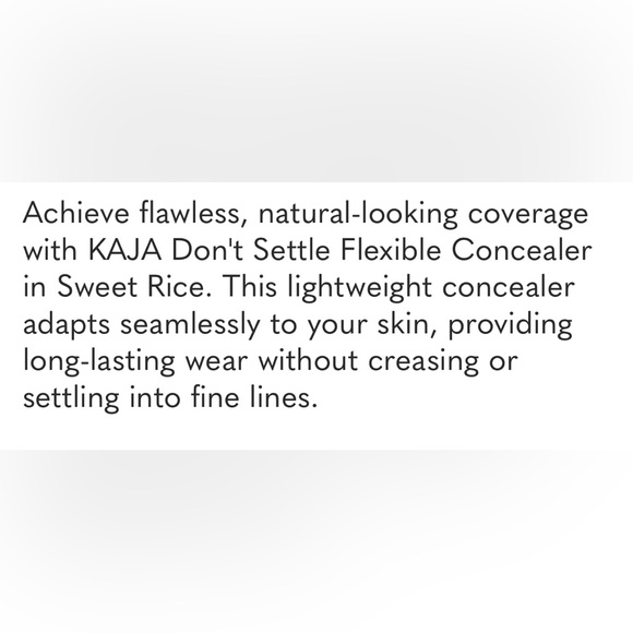 Kaja Beauty Don’t Settle seamless Concealer 🌾 Sweet Rice 🍚 NIB - Picture 8 of 16